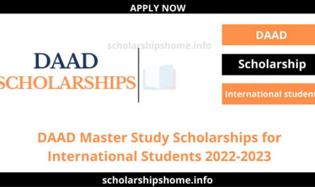 DAAD Master Study Scholarships for International Students 2022-2023