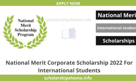 National Merit Corporate Scholarship 2022 For International Students