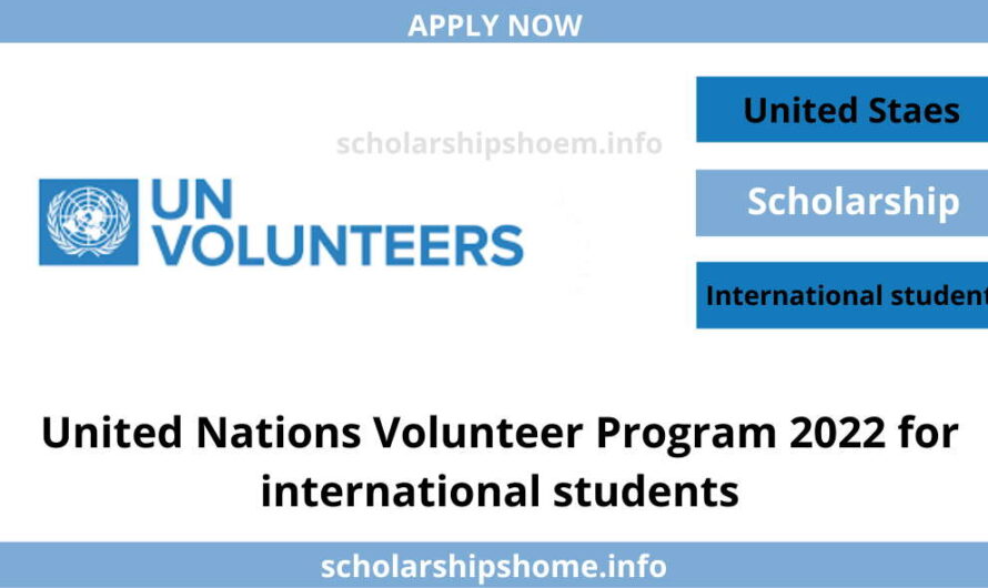 United Nations Volunteer Program 2022 for international students