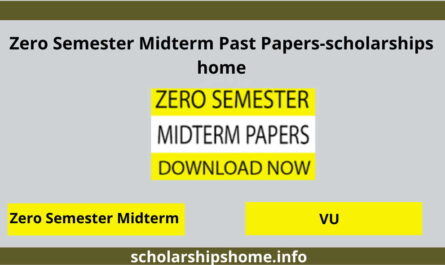 Zero Semester Midterm Past Papers-scholarships home