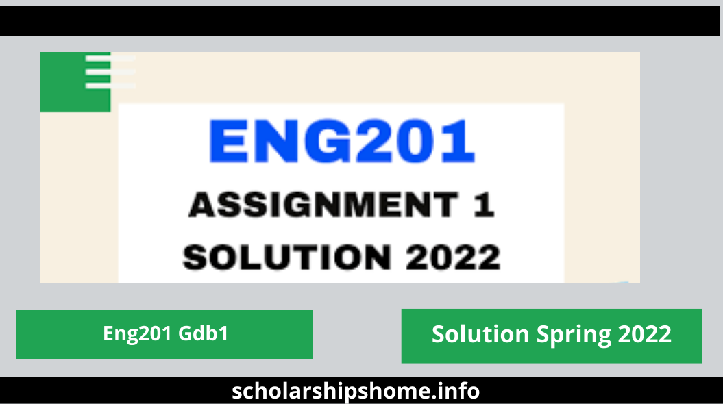 Eng201 Gdb 1 Solution Spring 2022 Select the Discussion Settings icon to open the options panel for your discussion. In the Details and Information section