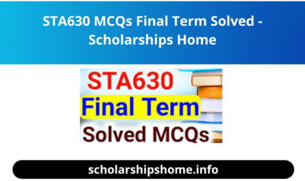 STA630 MCQs Final Term Solved - Scholarships Home