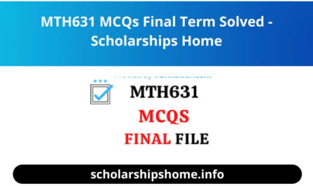 MTH631 MCQs Final Term