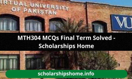 MTH304 MCQs Final Term Solved - Scholarships Home