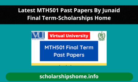 Latest MTH501 Past Papers By Junaid Final Term-Scholarships Home
