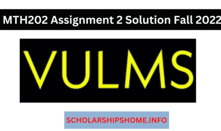 MTH202 Assignment 2 Solution Fall 2022? Then you are on the right website. You can also get MTH202 GDB 2 Solution Fall 2022 at One Place